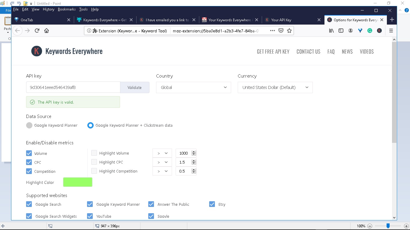 Validate KPI Key